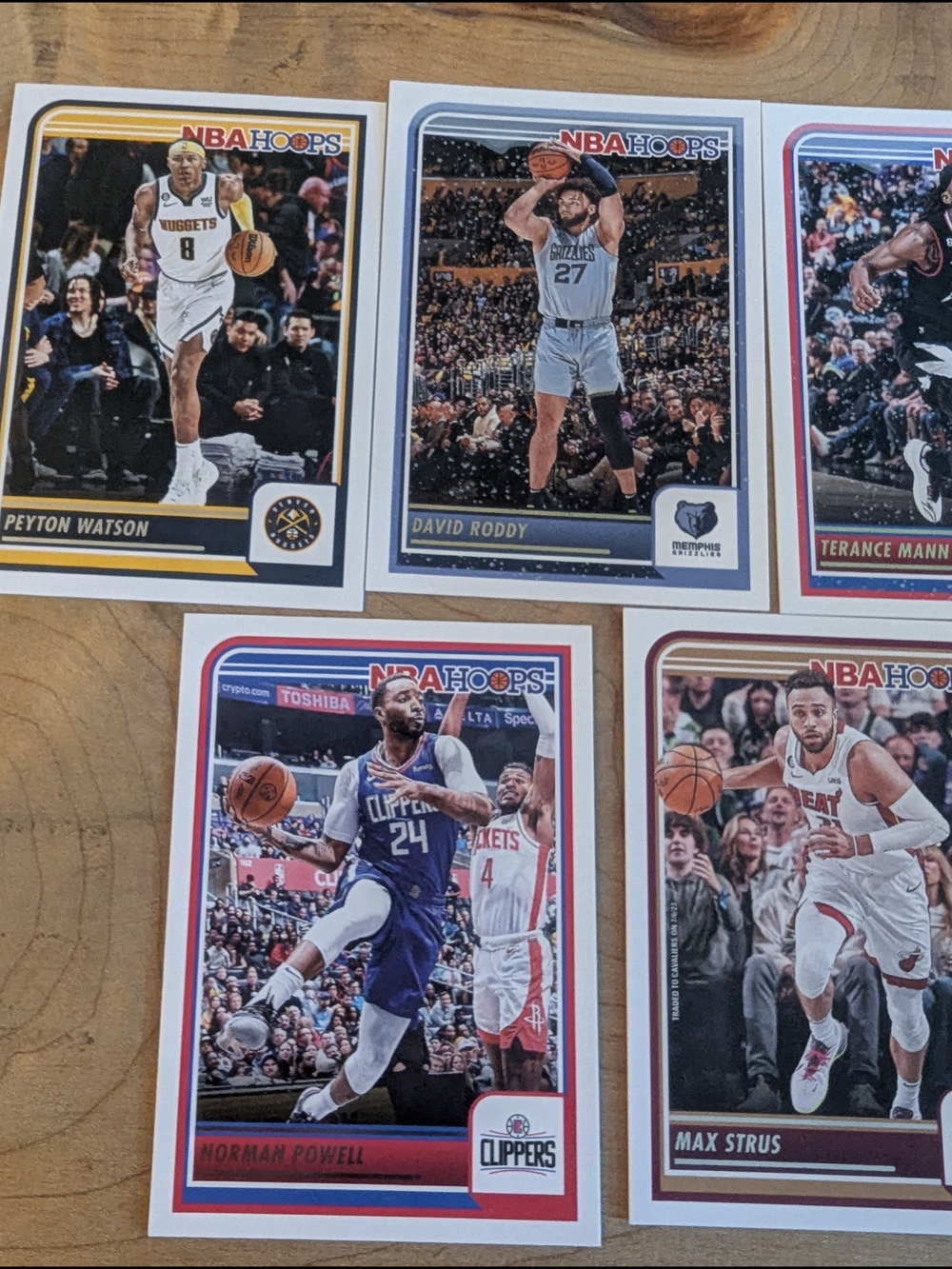 Lot of 7 2023-24 Panini NBA Hoops Basketball Cards - Picture 6 of 6